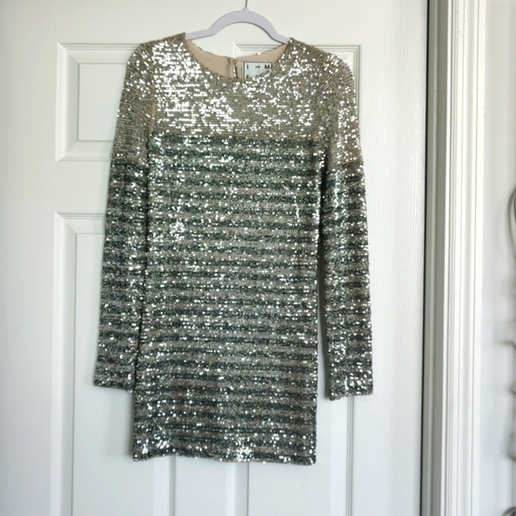 INMFL Alexandria silver sequin mini dress - Picture 6 of 12